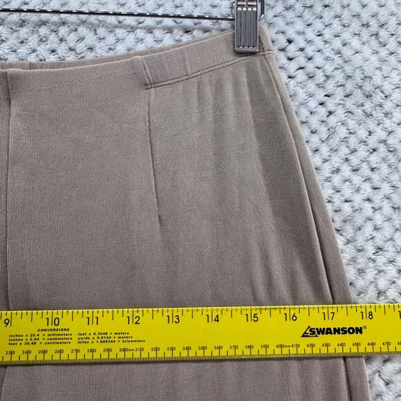 Chicos Travelers Pants 1R 8-M Brown Pull on Elastic Waist Straight Leg High Rise - Picture 9 of 14